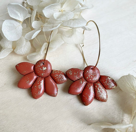 Terracotta Statement Earrings